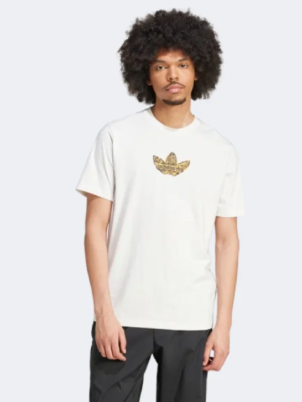 Men's short-sleeve silver modern shirt-Adidas Supply Men Original T-Shirt White