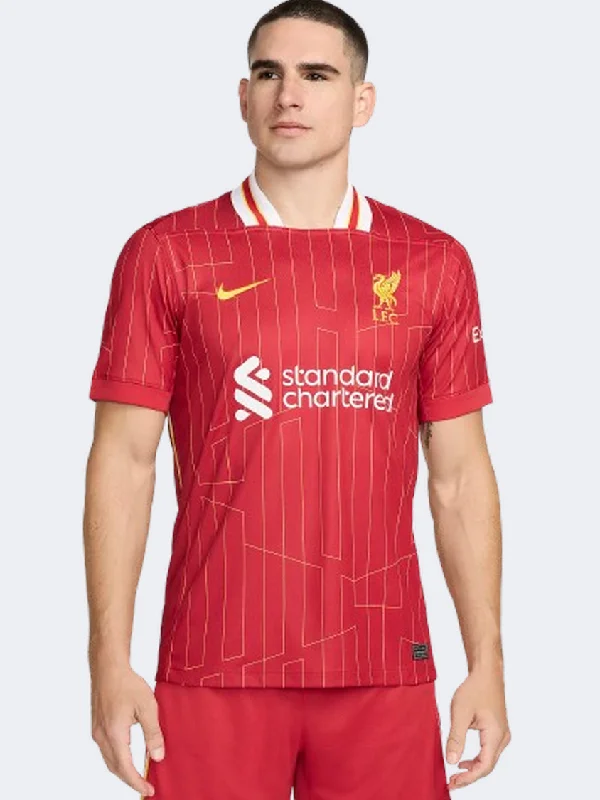 Men's short-sleeve relaxed fit tee-Nike Liverpool Fc Df Jersey Stadium Home Men Football T-Shirt Red/White/Yellow