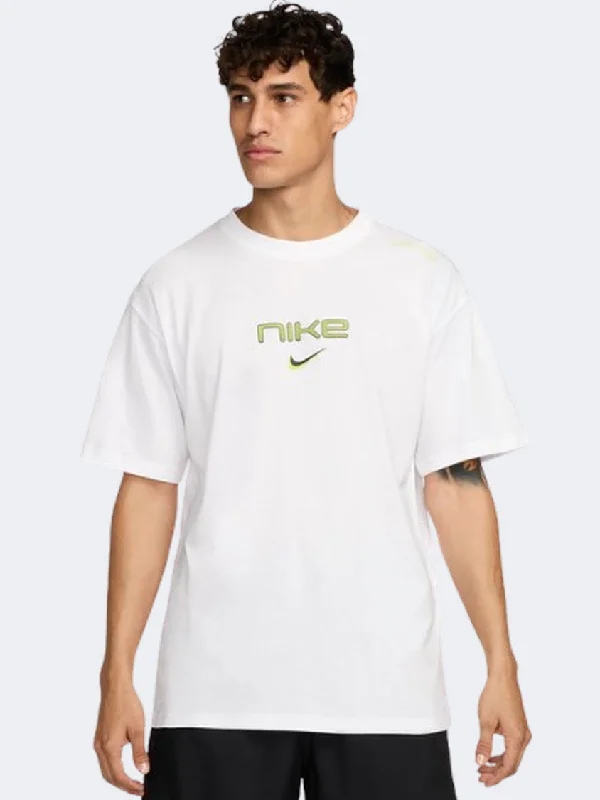 Men's short-sleeve slim fit shirt-Nike Sportswear M90 Men Lifestyle T-Shirt White