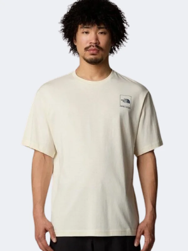 Men's short-sleeve bright color tee-The North Face Coordinates Men Lifestyle T-Shirt White Dune