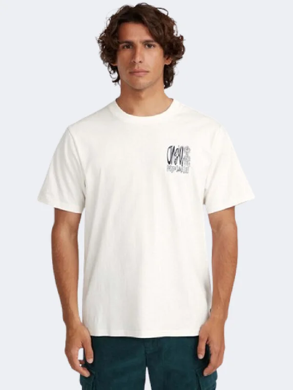 Men's short-sleeve affordable cotton tee-Oneill Surf Heroes Graphic Men Lifestyle T-Shirt Snow White