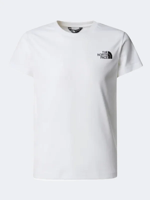 Men's short-sleeve minimalist shirt-The North Face Redbox Nse Boys Lifestyle T-Shirt White/Black