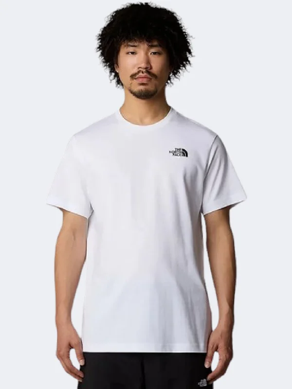 Men's short-sleeve casual graphic shirt-The North Face Vertical Men Lifestyle T-Shirt White