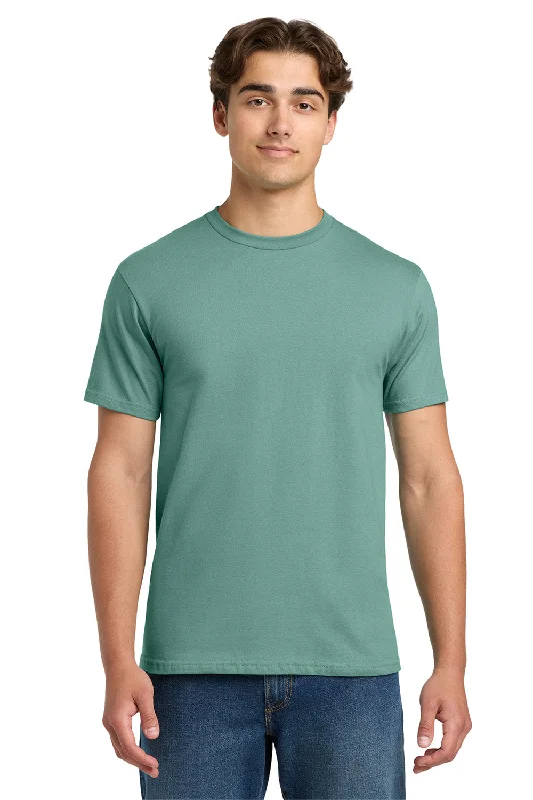 Men's short-sleeve blue polyester tee-Gildan Mens Hammer Short Sleeve Crewneck T-Shirt - Seafoam Green