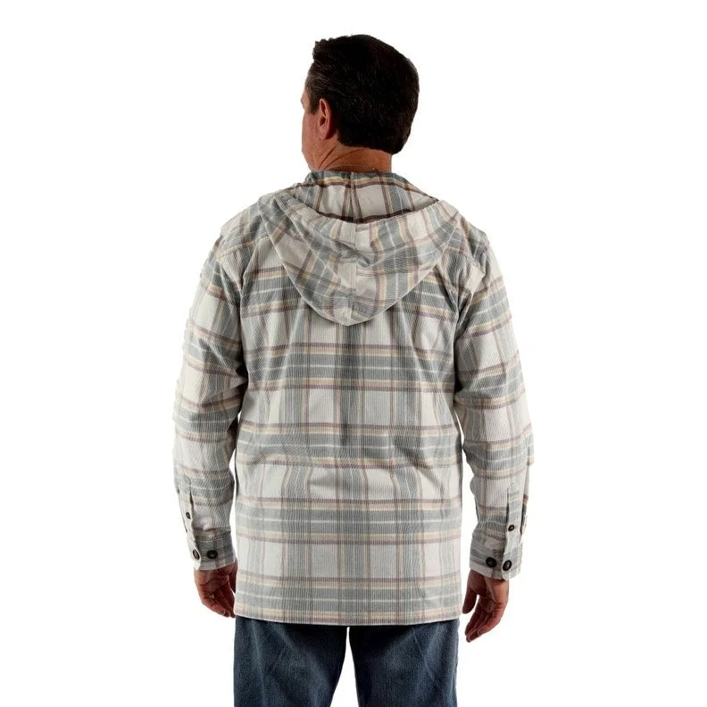 Men's expedition jackets-Scully Western Jacket Mens Corduroy Plaid Hood Multi-Color F0_5389