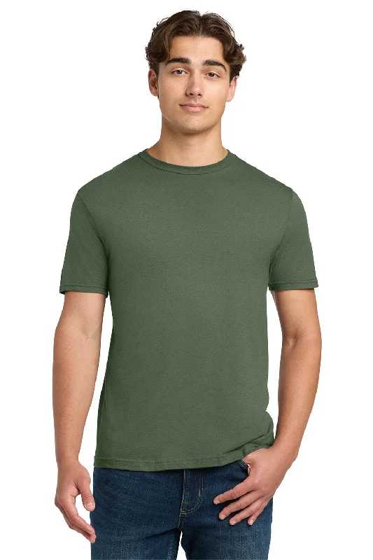 Men's short-sleeve silk luxury top-Gildan Mens Softstyle Short Sleeve Crewneck T-Shirt - Military Green