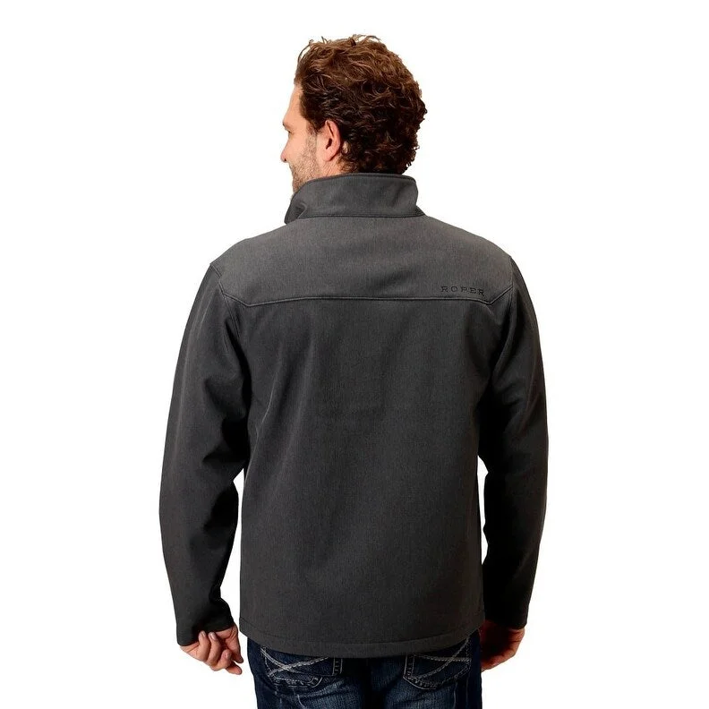 Men's seasonal jackets-Roper Western Jacket Mens Lightweight Gray 03-097-0780-0616 GY