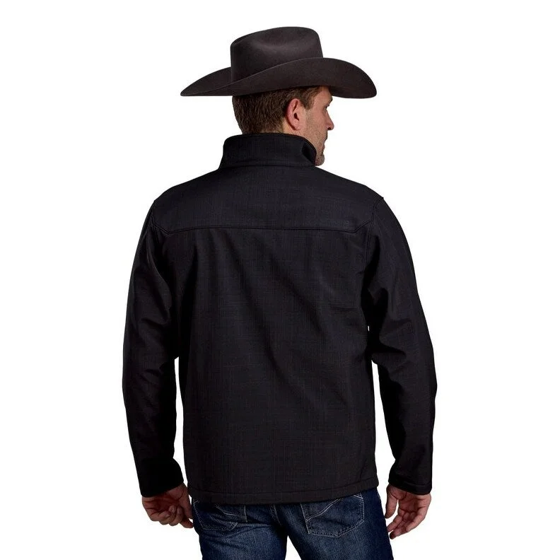 Men's cropped jackets-Roper Western Jacket Mens Soft Shell Gray