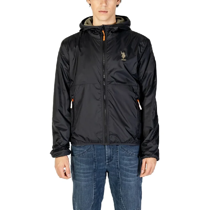 Men's striped jackets-U.S. POLO ASSN.  Polyamide Men's Jacket