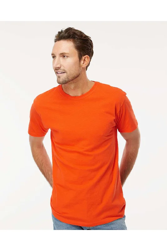 Men's short-sleeve everyday tee-M&O Mens Gold Soft Touch Short Sleeve Crewneck T-Shirt - Orange