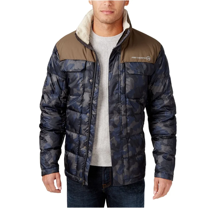 Men's affordable jackets-Free Country Mens Down Puffer Jacket