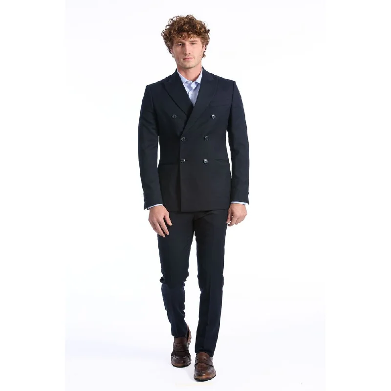 Men's business casual jackets-Baldinini Trend  Wool Men's Suit