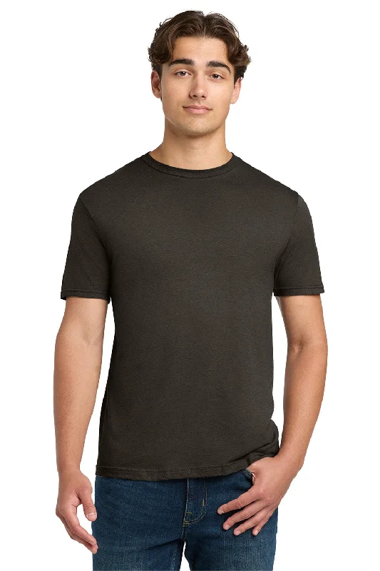 Men's short-sleeve preppy polo top-Gildan Mens Softstyle Short Sleeve Crewneck T-Shirt - Dark Chocolate Brown