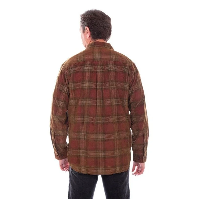 Men's prom jackets-Scully Western Jacket Mens Sherpa Lined Flannel Shirt F0_5290