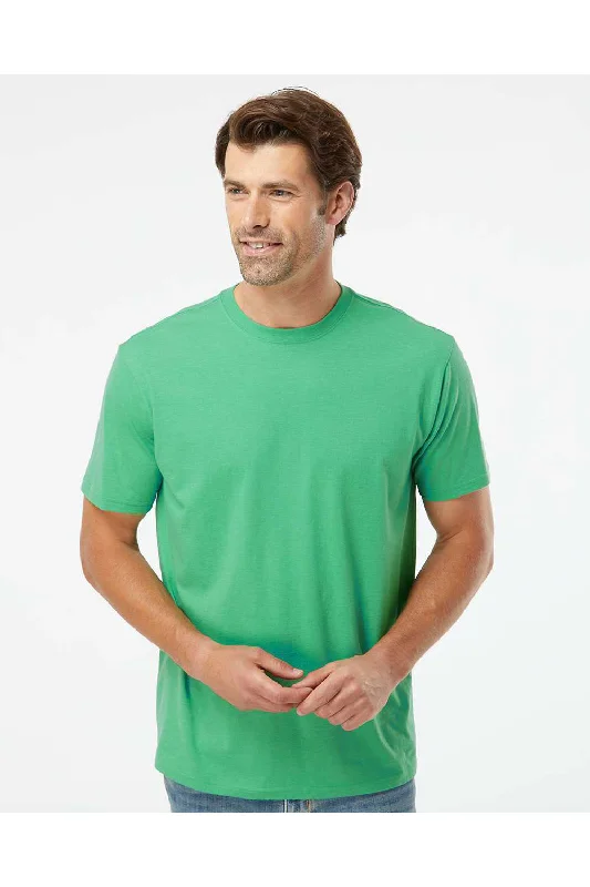 Men's short-sleeve gold designer tee-Kastlfel Mens Recycled Soft Short Sleeve Crewneck T-Shirt - Green