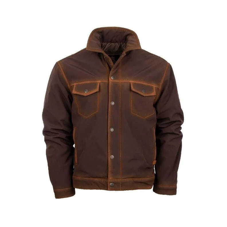 Men's formal jackets-StS Ranchwear Western Jacket Mens Brumby Softshell Brown STS9363