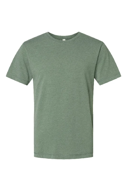 Men's short-sleeve moisture-wicking shirt-LAT Mens Vintage Wash Short Sleeve Crewneck T-Shirt - Basil Green