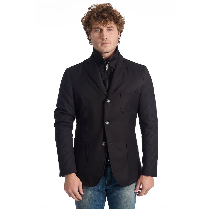 Men's full-zip jackets-Roberto Pepe Luxury  Polyester Men's Jacket