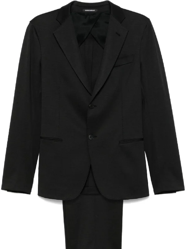 Men's charcoal jackets-Emporio Armani Men's Suit