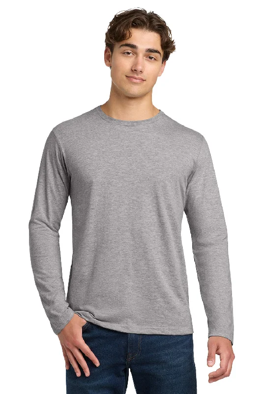 Men's short-sleeve brown vintage top-Gildan Mens Softstyle Long Sleeve Crewneck T-Shirt - Sport Grey