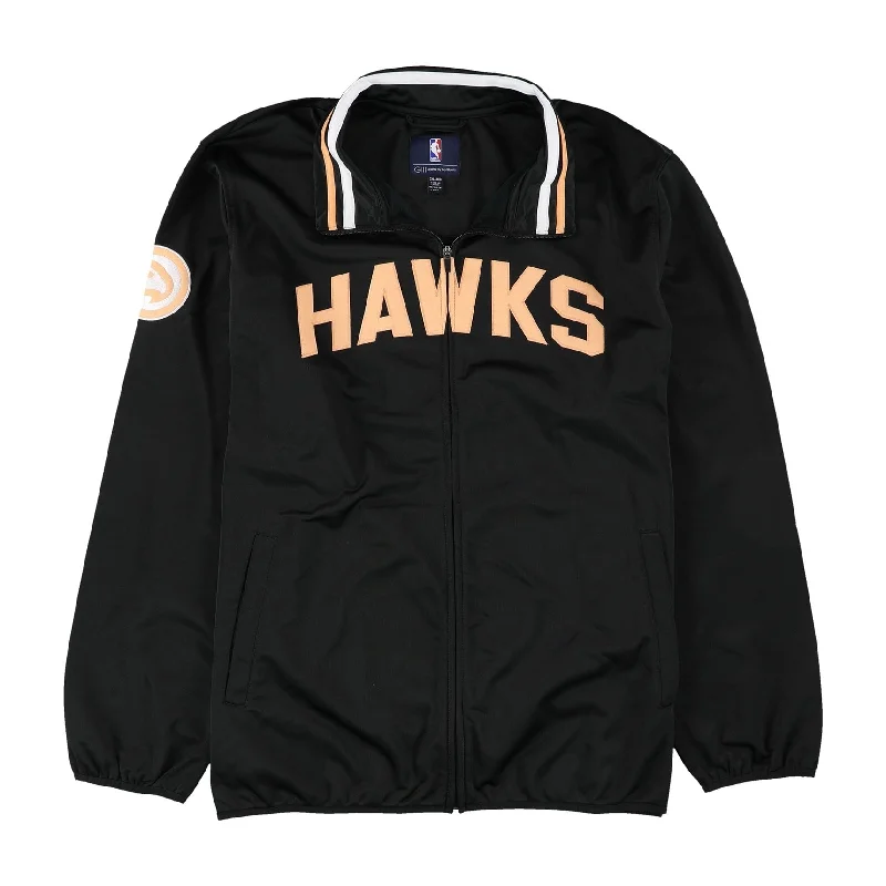 Men's handmade jackets-G-III Sports Mens Atlanta Hawks Jacket, Black, 3XL