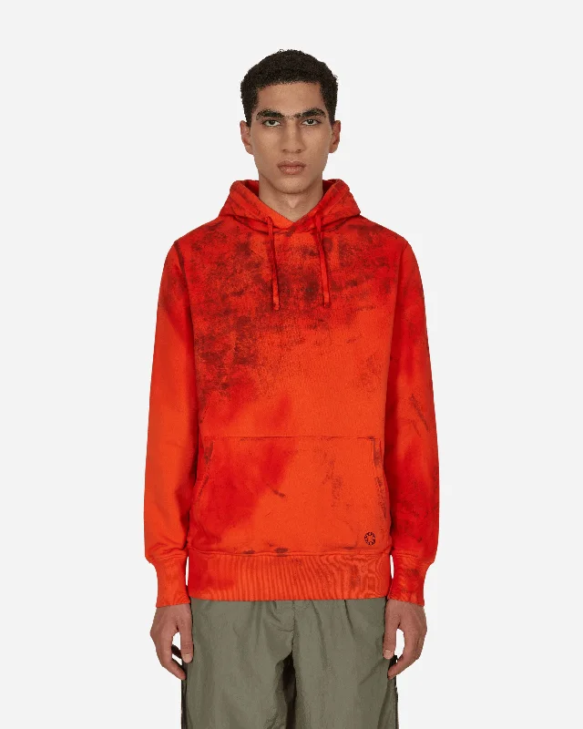 Men's hoodie for forest trails-Graphic Hooded Sweatshirt Red