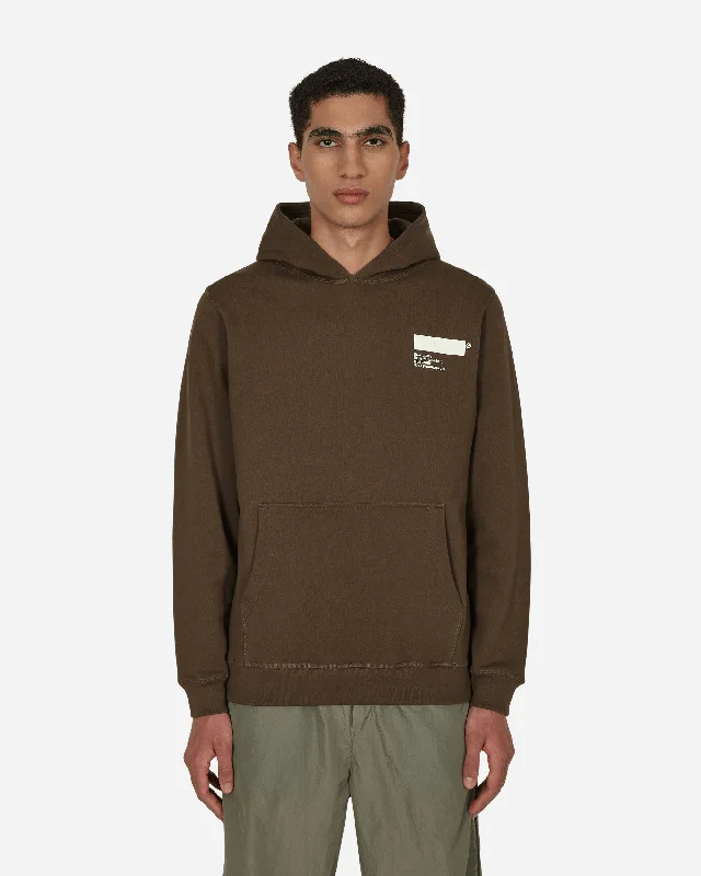 Men's hoodie for river walks-Standardised Hooded Sweatshirt Brown