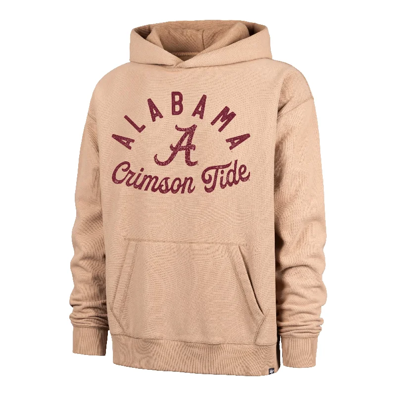 Men's hoodie with galaxy print-ALABAMA CRIMSON TIDE DUSTED BOWLINE '47 FOUNDATION RIVER HOODIE