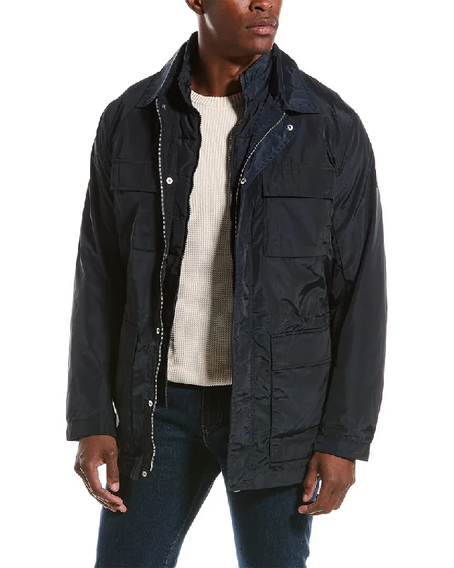 Men's new-arrival jackets-Armani Exchange Caban 2-In-1 Coat