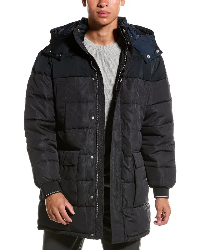 Men's discount jackets-Armani Exchange Quilted Trench Coat