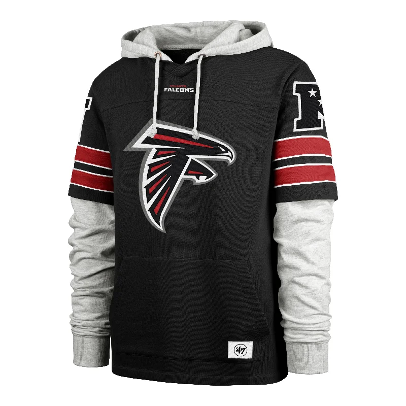 Men's hoodie for remote work-ATLANTA FALCONS GRIDIRON BLITZ '47 CORNERBACK LACER