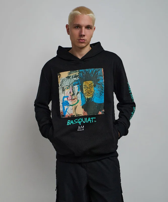 Men's hoodie for hip hop-Basquiat™ World Famous Hoodie - Black