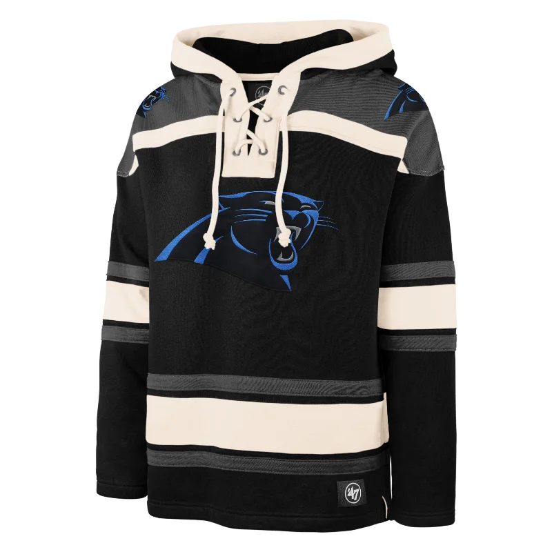 Men's hoodie for yoga-CAROLINA PANTHERS SUPERIOR '47 LACER HOOD