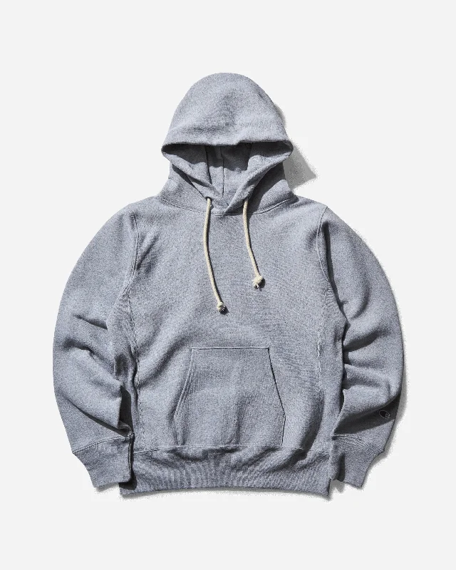 Men's hoodie for beach-Men's Made in USA Hoodie Silver Grey