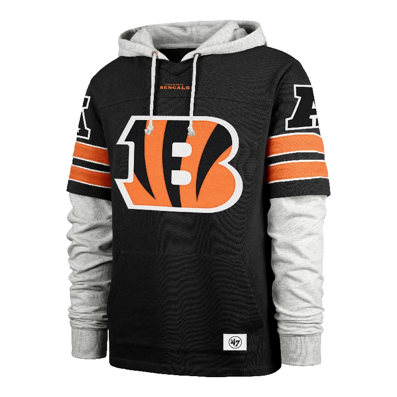 Men's hoodie with anti-pilling-CINCINNATI BENGALS GRIDIRON BLITZ '47 CORNERBACK LACER