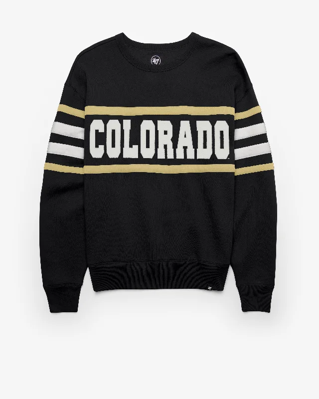 Men's hoodie with abstract art-COLORADO BUFFALOES COACHES CORNER OVATION '47 LOWER EAST CREW