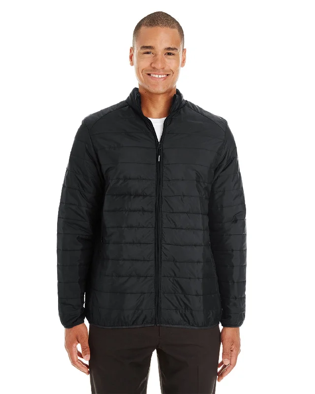 Men's black jackets-CORE365 Men's Prevail Packable Puffer Jacket