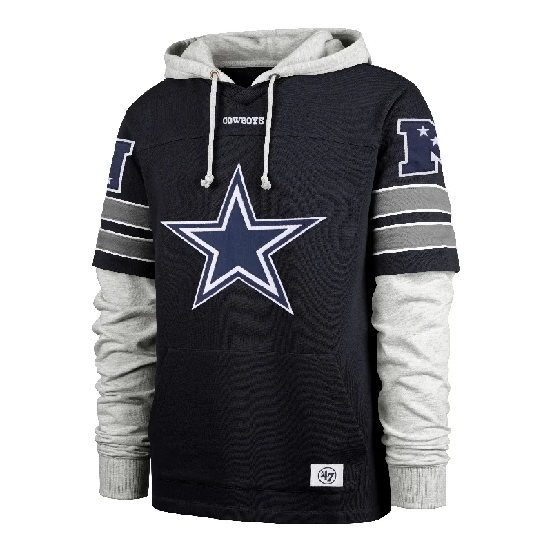 Men's hoodie for field trips-DALLAS COWBOYS GRIDIRON BLITZ '47 CORNERBACK LACER