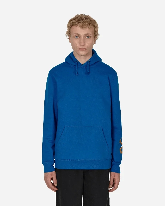 Men's hoodie under jacket-Arm Like Lars Hooded Sweatshirt Blue