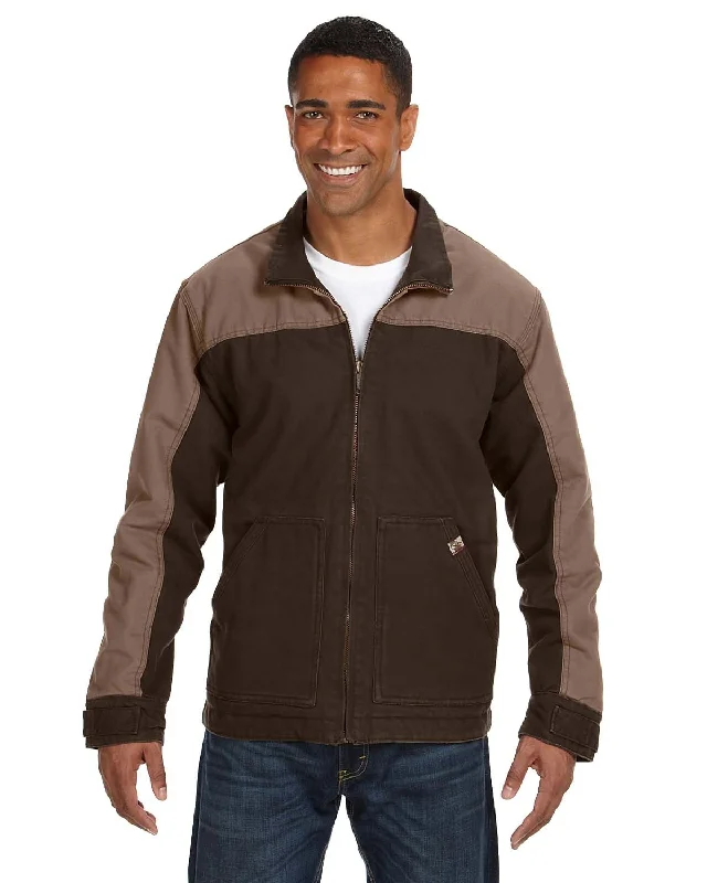 Men's must-have jackets-Dri Duck Men's 100% Cotton 12oz Canvas/3oz Polyfill Insulation Tall Horizon Jacket