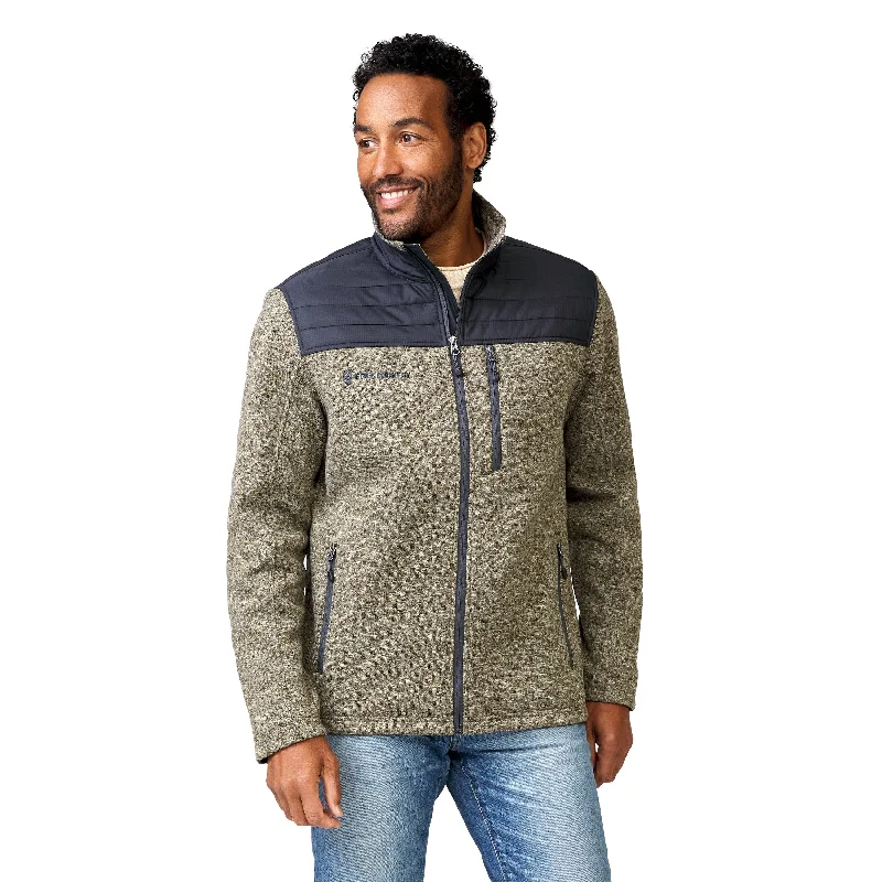 Men's multi-color jackets-Free Country Men's Frore Sweater Knit Fleece Jacket