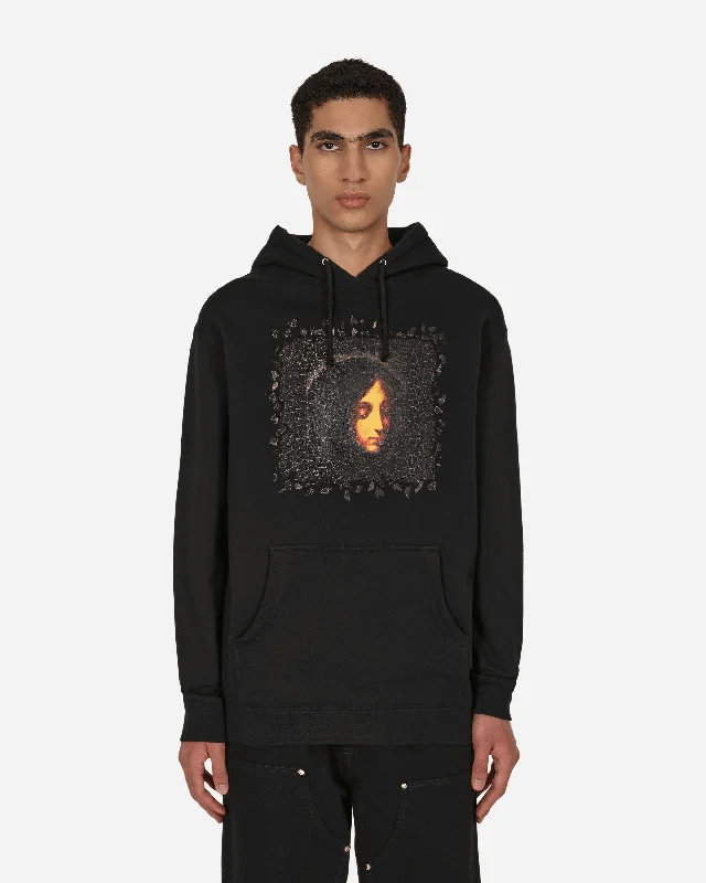 Men's hoodie for downtown-Marie Hooded Sweatshirt Black