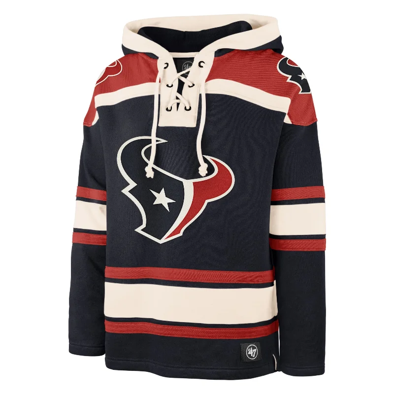 Men's hoodie for commuting-HOUSTON TEXANS SUPERIOR '47 LACER HOOD