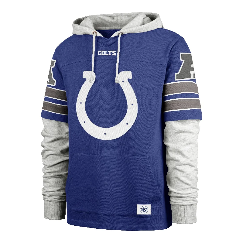 Men's hoodie for running-INDIANAPOLIS COLTS GRIDIRON BLITZ '47 CORNERBACK LACER