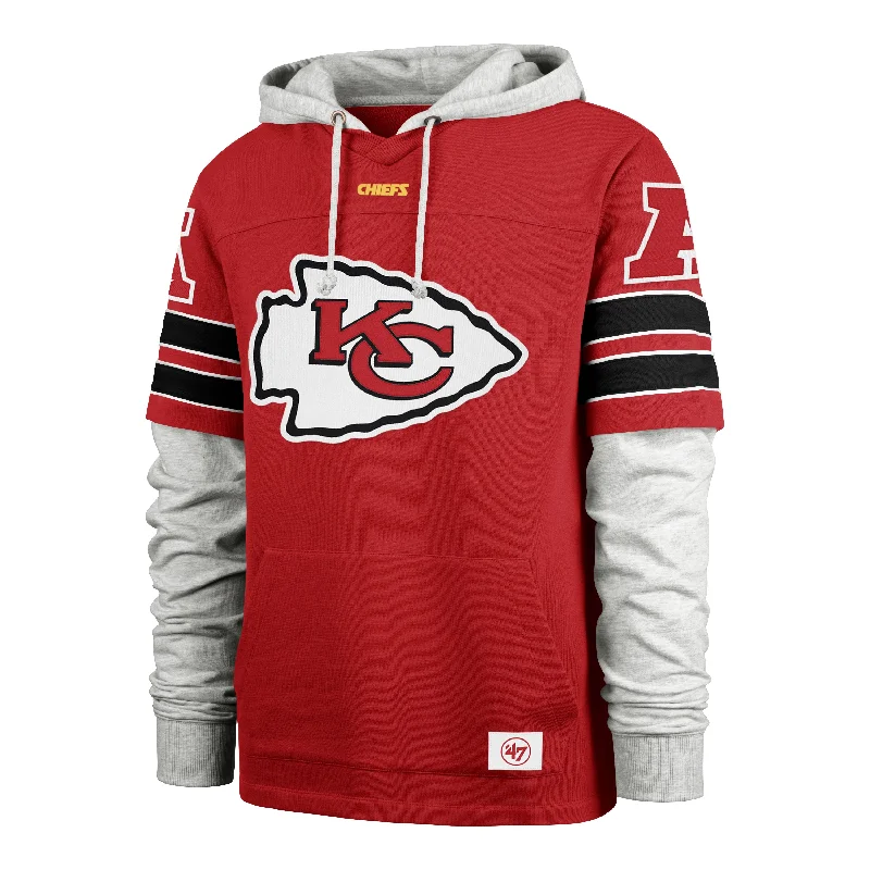 Men's hoodie soft material-KANSAS CITY CHIEFS GRIDIRON BLITZ '47 CORNERBACK LACER