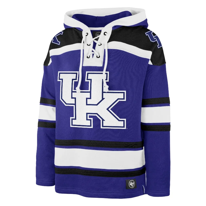 Men's hoodie with patch-KENTUCKY WILDCATS SUPERIOR '47 LACER HOOD