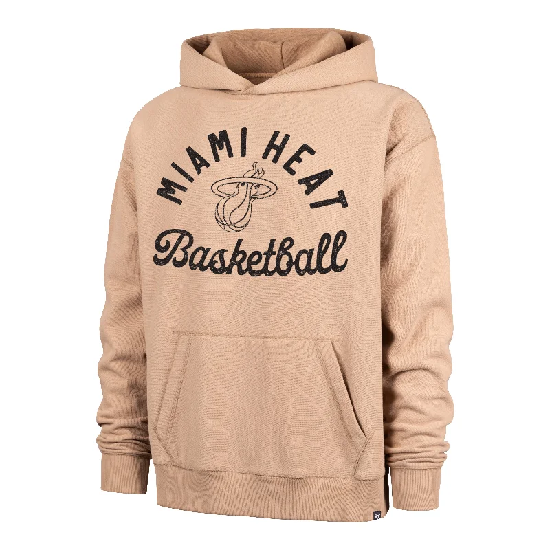 Men's hoodie for remote work-MIAMI HEAT DUSTED BOWLINE '47 FOUNDATION RIVER HOODIE