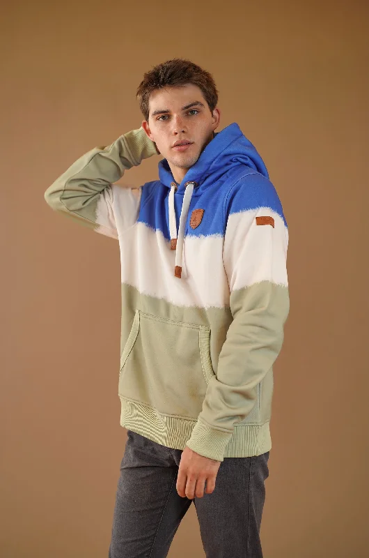 Men's hoodie for library time-Miller Regatta/Aloe Hoodie