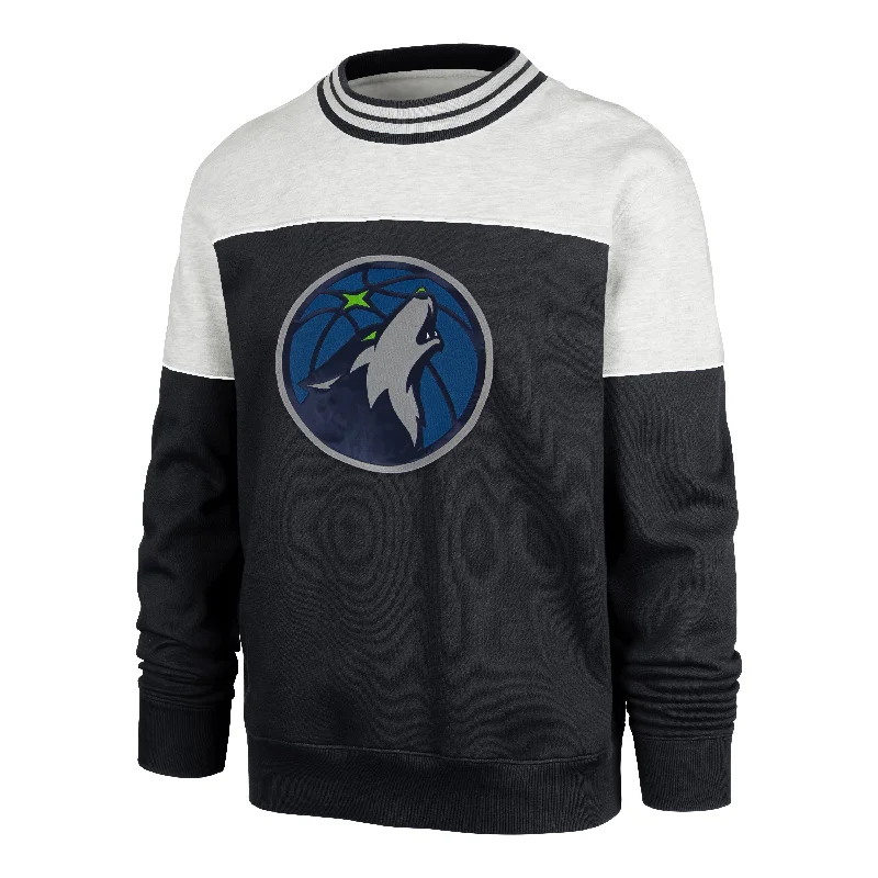 Men's hoodie with corduroy-MINNESOTA TIMBERWOLVES SATIN LOCK BRYSON CREW MEN