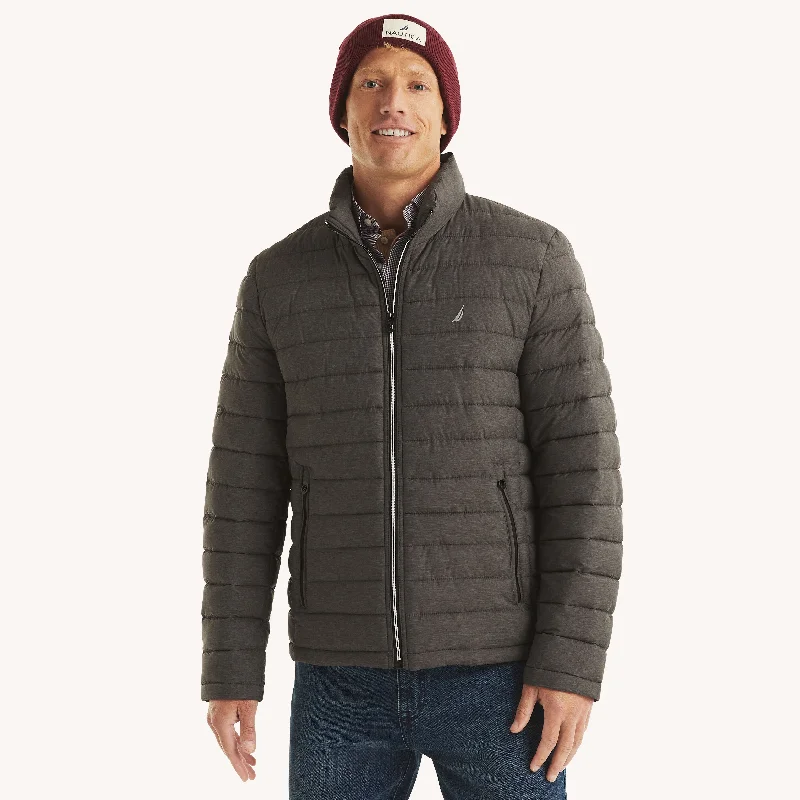 Men's formal jackets-Nautica Mens Quilted Jacket